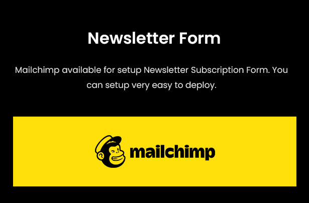 Mailchimp Newsletter Subscribe Form